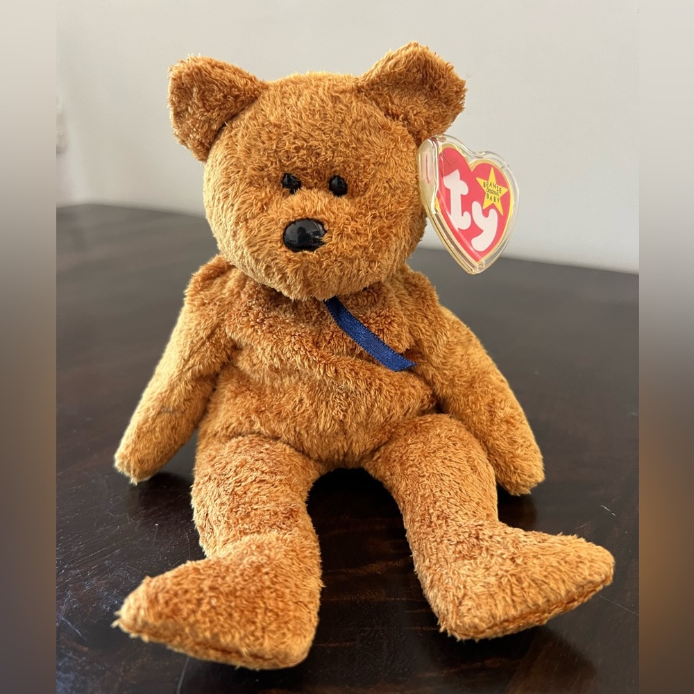 TY beanie baby bear Fuzz